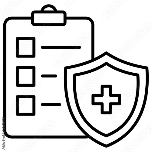 Safety Protocol Outline Icon