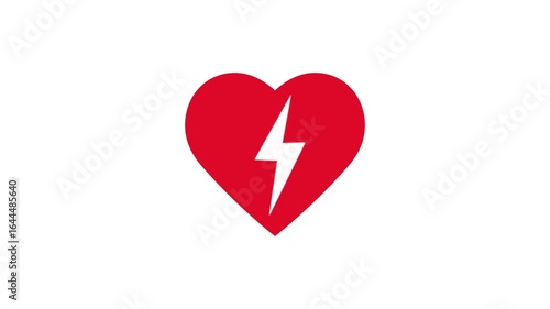 Electric Heart AED Animation, Automated External Defibrillator for Medical and Emergency Videos