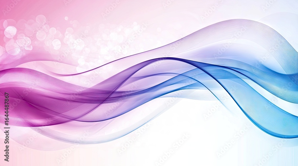 Fototapeta premium Abstract design with flowing, colorful waves.