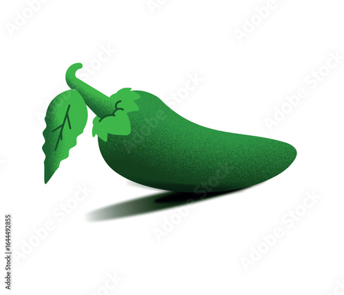 Minimal Jalapeño Pepper Vector Illustration
