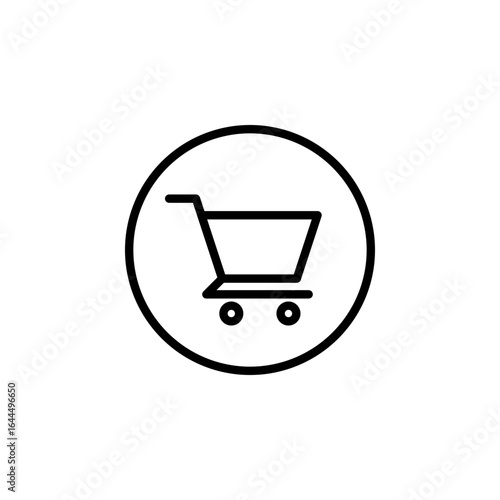 Shopping cart icon vector. Shopping icon.