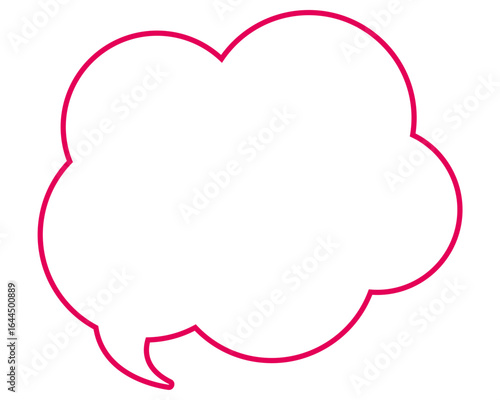 シンプルな吹き出し　雲形