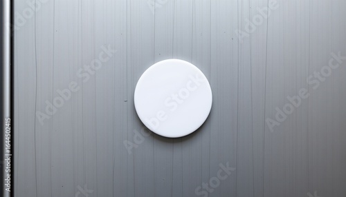 blank fridge magnet mockup on silver fridge, top view