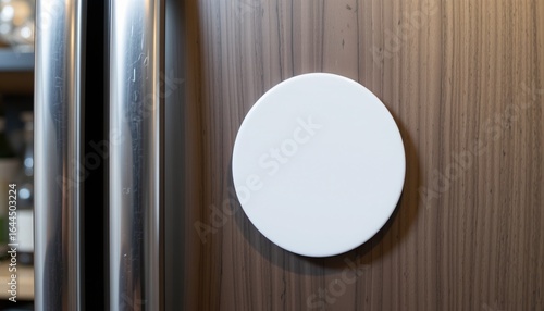 blank fridge magnet mockup with cat pattern, no people
