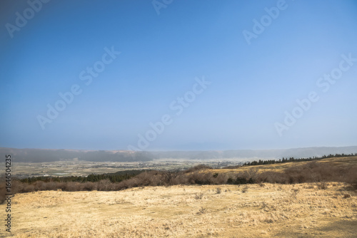 March 25 2025 Scenic Landscape with Vast Sky and Peaceful Countryside Fields, Japan