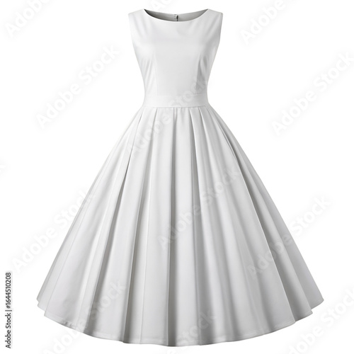 wedding dress isolated on white background