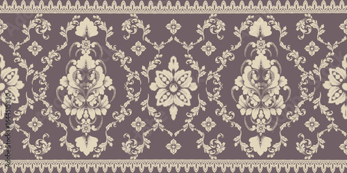 Title: Lanna Blossom Lace – Seamless Vector Pattern Inspired by Thai Heritage. This seamless vector lace pattern, titled Lanna Blossom Lace draws inspiration from the intricate beauty of Northern Thai