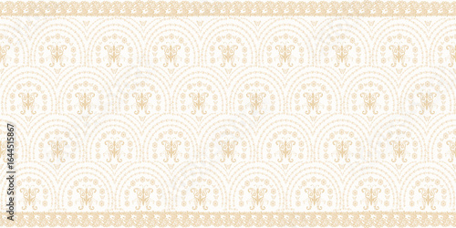 Title: Lanna Blossom Lace – Seamless Vector Pattern Inspired by Thai Heritage. This seamless vector lace pattern, titled Lanna Blossom Lace draws inspiration from the intricate beauty of Northern Thai