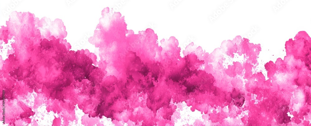 Fototapeta premium Valentine's Day concept represented by a soft light pink hand-painted watercolor background with text space