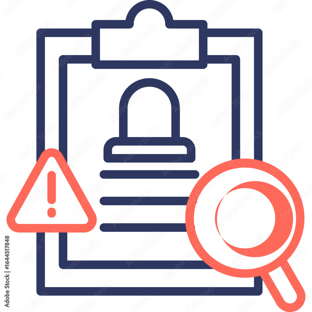 Obraz premium Incident Analysis line color icon