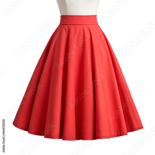 red dress isolated on white background