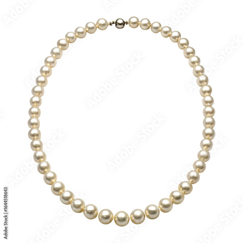Wallpaper Mural pearl necklace on white background Torontodigital.ca