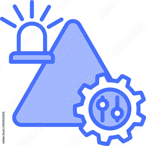 Incident Control blue icon
