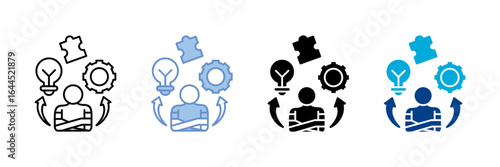 Abilities Icon Set Multiple Style Collection