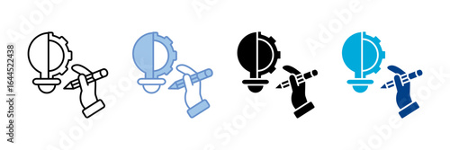 Creativity Icon Set Multiple Style Collection
