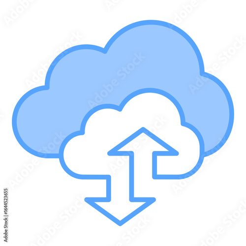 Hosting Services Blue Icon