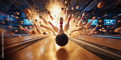 Bowling Frenzy - Pins Exploding in Action