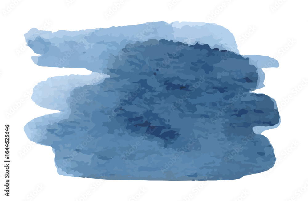 Fototapeta premium Watercolor Indigo Splash and Brushstroke Texture for Background and Design.
