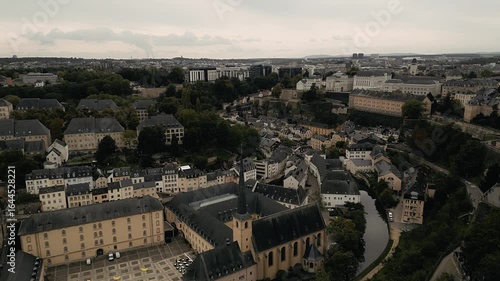 Wallpaper Mural Drone footage of Grund in Luxembourg Torontodigital.ca