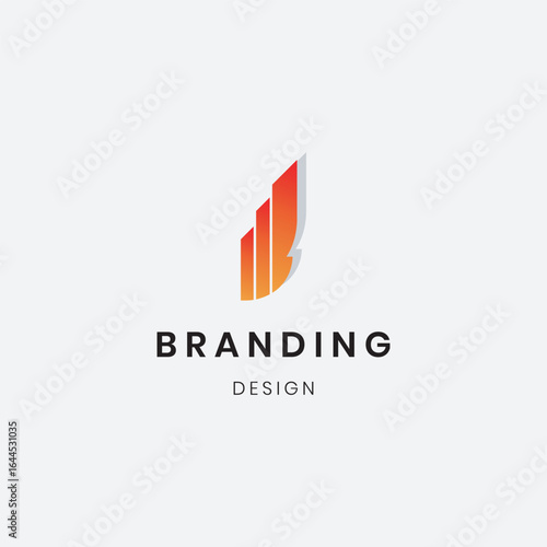 Wallpaper Mural Branding identity letter "JK" creative logo design Torontodigital.ca