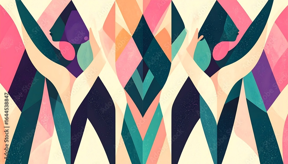 Fototapeta premium Abstract symmetrical pattern