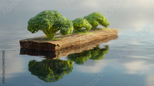 Wallpaper Mural green tree in water Torontodigital.ca