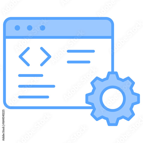 Web Development Blue Icon