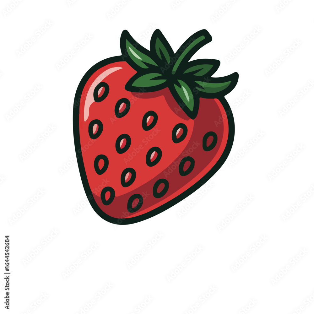 Fototapeta premium Enjoy The Sweet Fresh Taste Of Delicious Strawberry Fruit