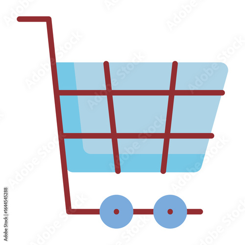 Global E-commerce Shopping Cart Illustration
