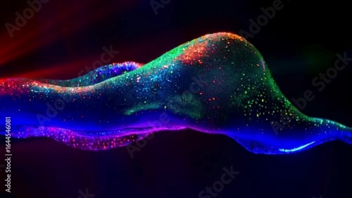 Glitter and Gradient Effect Video Footage