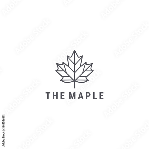 Maple logo with a natural and line style for fresh and strong branding.