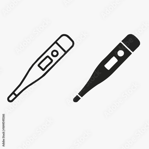 thermometer icon isolated on white