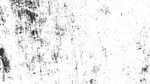 Abstract Black White Grunge Texture Overlay, Distressed Rough Surface Vector Background