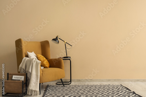 Cozy living room interior w...