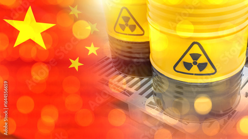 Barrels with toxic substanc...