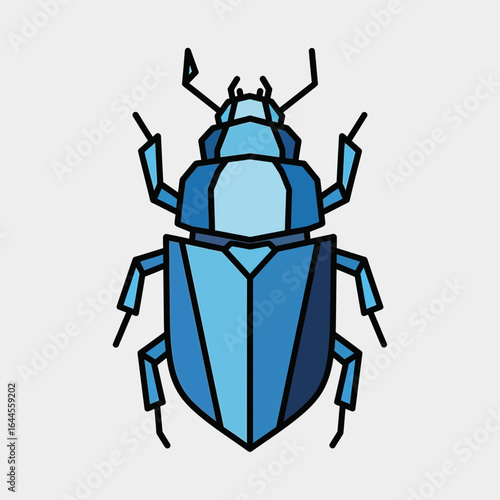 stag beetle vector illustration