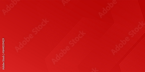 Abstract hexagon rendering of red abstract glass simple background design. Good art lines