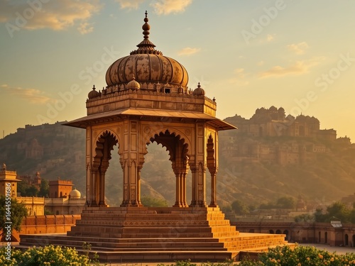 Jodhpur's Majestic Sunset: Jaswant Thada and Mehrangarh Fort