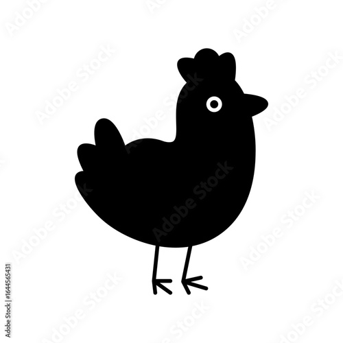 chick icon vector illustration isolated on white background