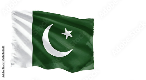 Wallpaper Mural Pakistan Flag: Vibrant Green Crescent and Star Torontodigital.ca