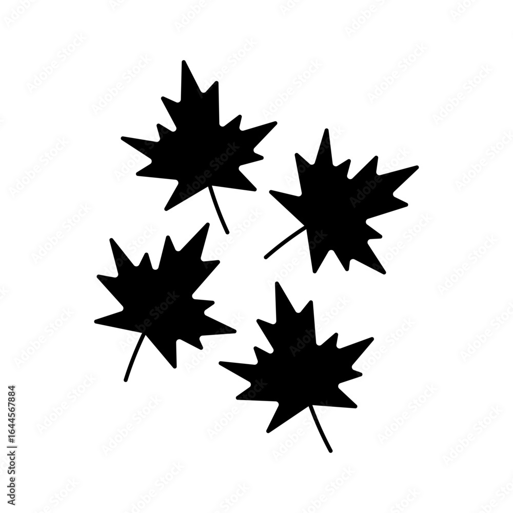 maple leaves shows the characteristic five points and jagged edges maple leaves shows the characteristic five points and jagged edges