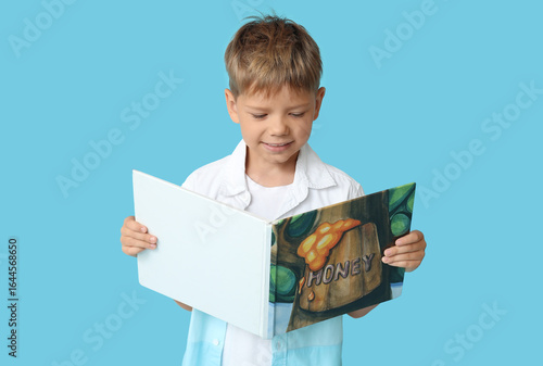 Portrait of cute little boy...