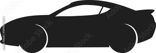 Silhouette Elegant Sportscar Concept Design Luxury Automobile Transport Icon
