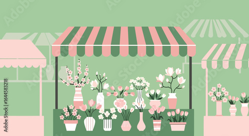 Blossom Bazaar Captivating Floral Compositions In An Open Air Market Concept
