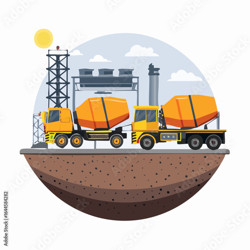 舗装材料製造業と道路建設用アスファルト生産工程