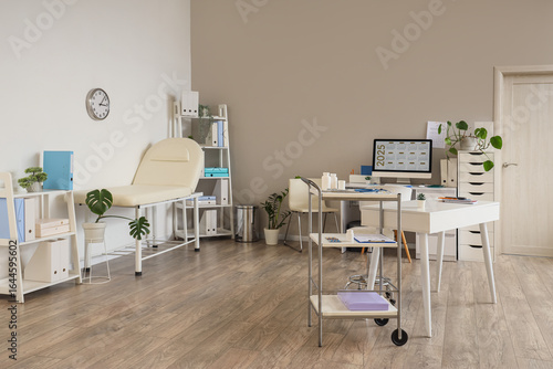 Interior of modern doctor's...