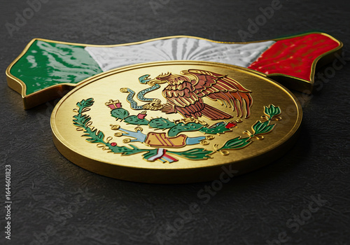 Mexican Independence Day Symbol with Flag Colors