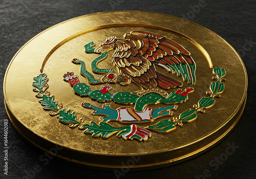 Mexican Independence Day Symbol with Flag Colors