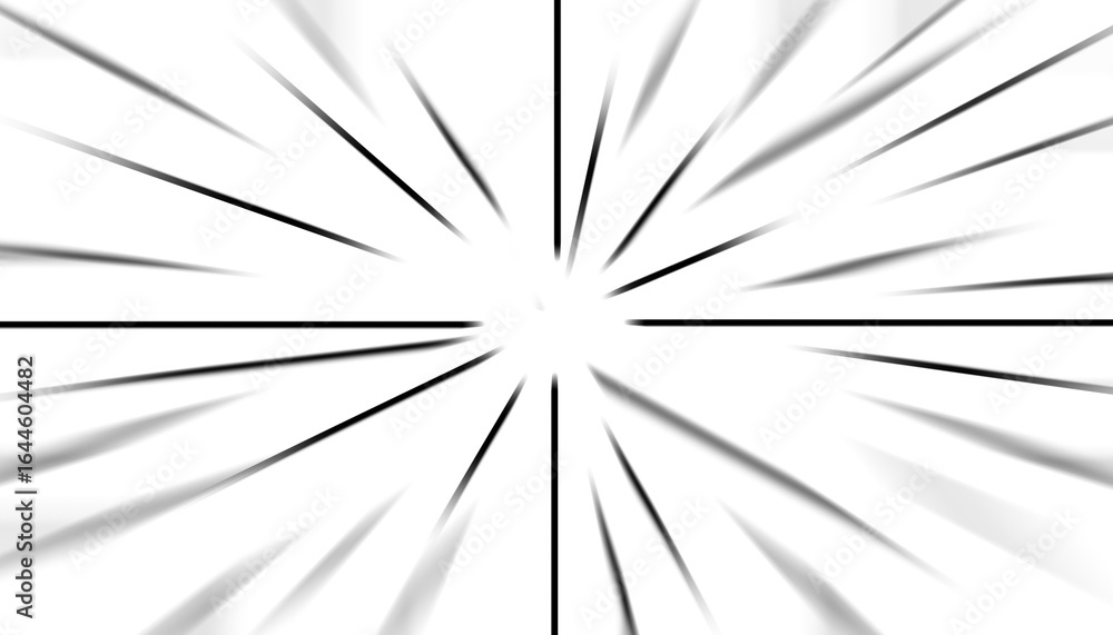 Obraz premium Effet zoom noir et blanc.