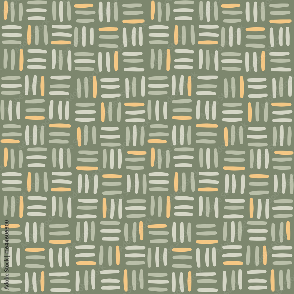 Fototapeta premium Plait seamless geometric pattern with geometric shapes